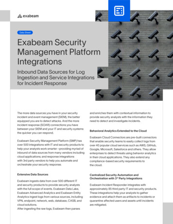 Data Sheet Exabeam Security Management Platform 
