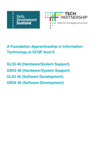 A Foundation Apprenticeship In Information Technology 