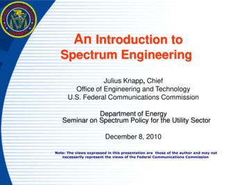An Introduction To Spectrum Engineering