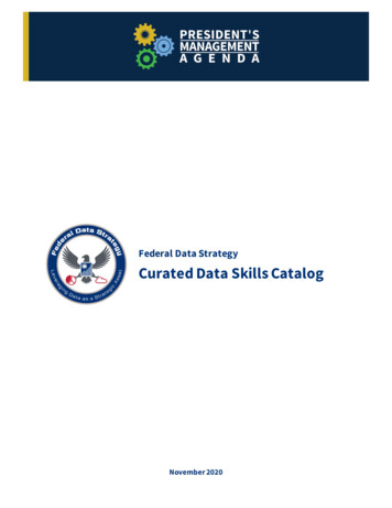 Federal Data Strategy Curated Data Skills Catalog