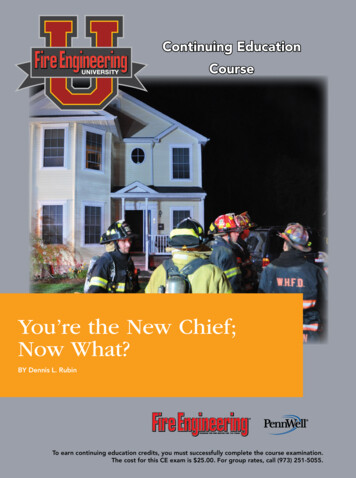 You’re The New Chief; Now What?