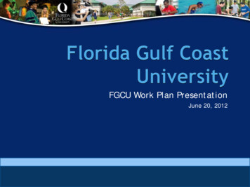 FGCU Work Plan Presentation
