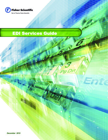 EDI Services Guide - Fisher Sci