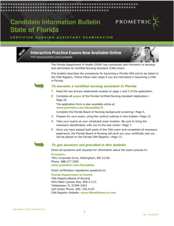 Candidate Information Bulletin State Of Florida