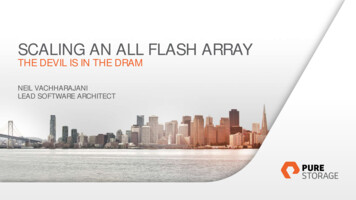 SCALING AN ALL FLASH ARRAY