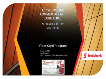 Fleet Card Program - Scotiabank