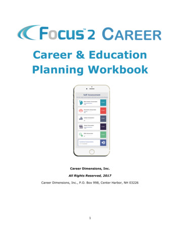 Career & Education Planning Workbook - UHD