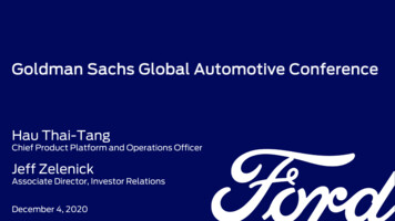 Goldman Sachs Global Automotive Conference