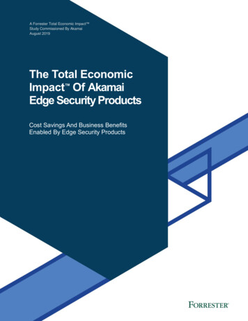 The Total Economic Impact Of Akamai Edge Security Products