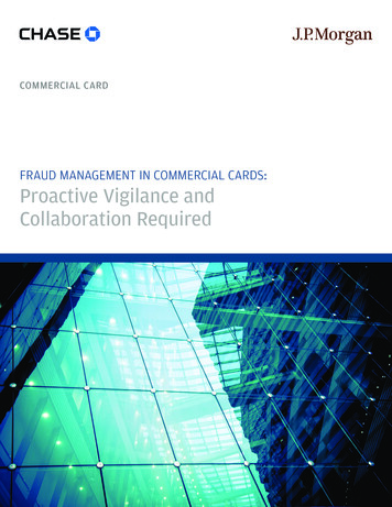 Fraud Management In Commercial Cards - J.P. Morgan
