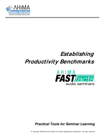 Establishing Productivity Benchmarks