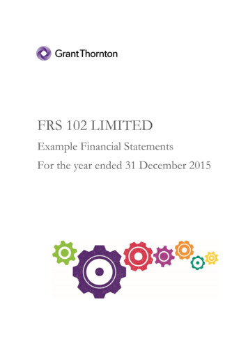 FRS 102 LIMITED - Grant Thornton