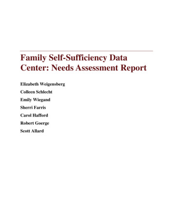 Family Self-Sufficiency Data Center: Needs Assessment Report