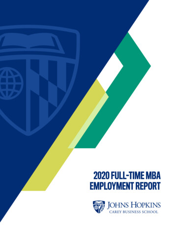 2020 Full-time MBA Employment Report