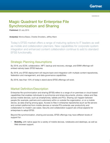 Magic Quadrant For Enterprise File Synchronization And 