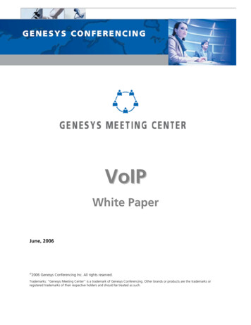 GMC Security White Paper - Recursos VoIP