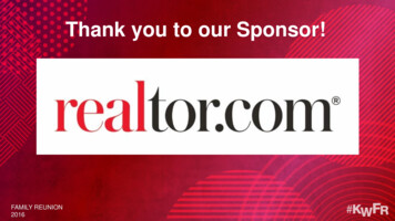 Thank You To Our Sponsor!