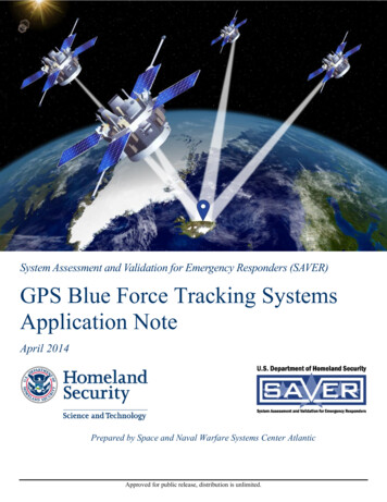 GPS Blue Force Tracking Systems Application Note