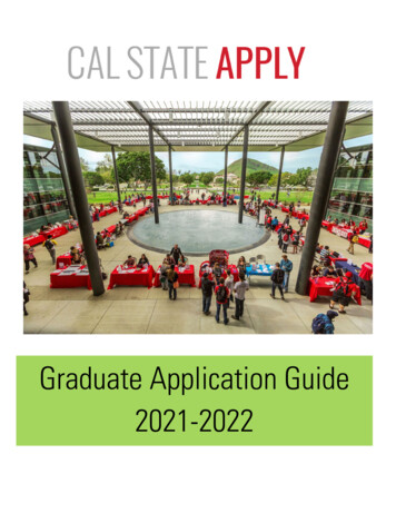 Graduate Application Guide 2021-2022