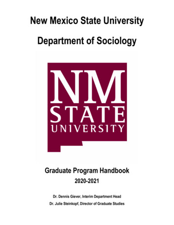 New Mexico State University Department Of Sociology