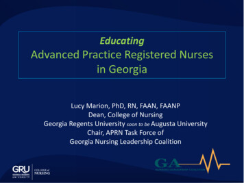 Educating Advanced Practice Registered Nurses In Georgia
