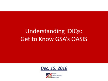 Understanding IDIQs: Get To Know GSA’s OASIS