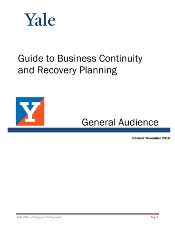 Guide To Business Continuity And Recovery Planning General .