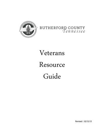 Veterans Resource Guide - Rutherford County TN