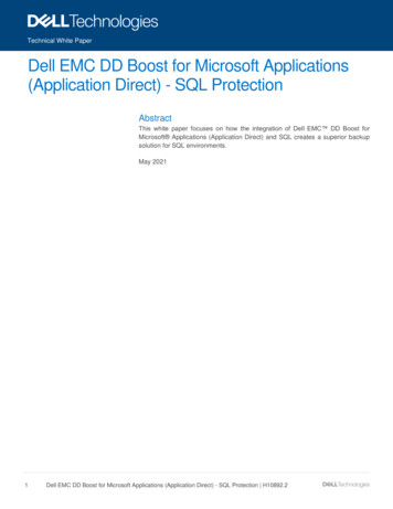 Dell EMC DD Boost For Microsoft Applications (Application .