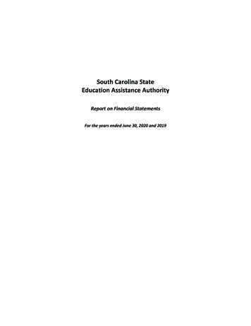 SouthCarolina State EducationAssistance Authority