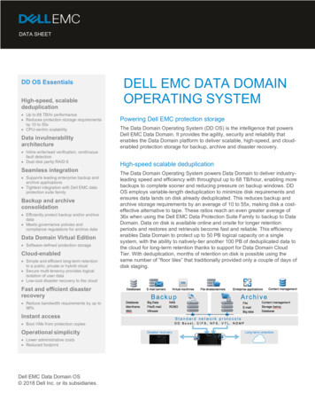 DELL EMC DATA DOMAIN OPERATING SYSTEM