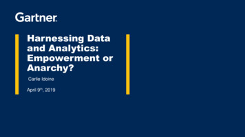 Harnessing Data And Analytics: Empowerment Or Anarchy?