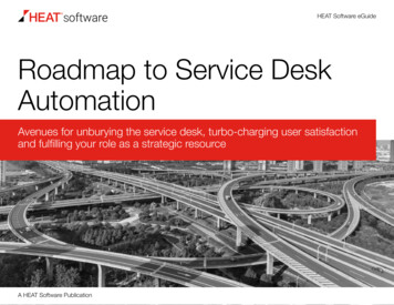 Roadmap To Service Desk Automation