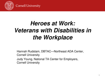 Heroes At Work: Veterans With Disabilities In The Workplace