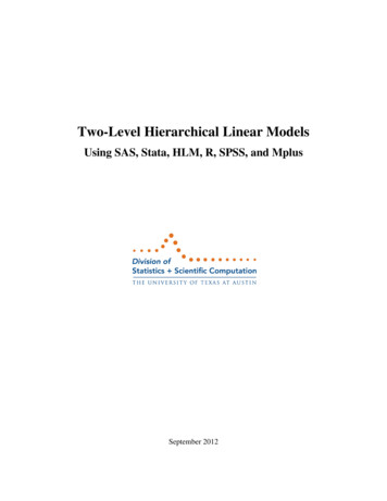 Two-Level Hierarchical Linear Models