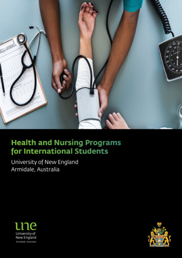 Health And Nursing Programs For International Students - UNE