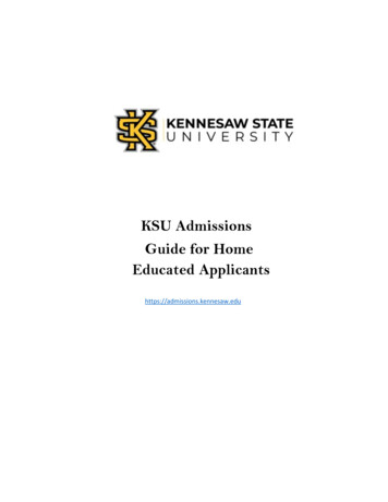 Home Educated Admissions Portfolio 2018-2019