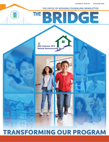 THE OFFICE OF HOUSING COUNSELING NEWSLETTER THE 