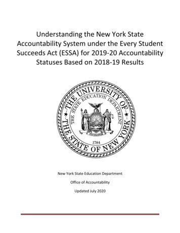 Understanding The New York State Accountability System .