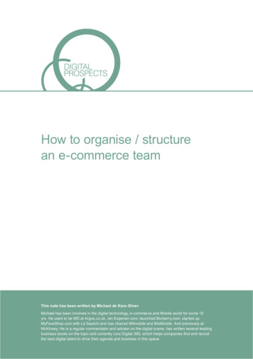 How To Organise / Structure An E-commerce Team