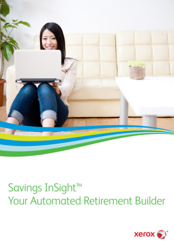 Savings InSight Your Automated Retirement Builder