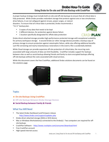 Using Drobo For On-site And Off-site Backup With CrashPlan