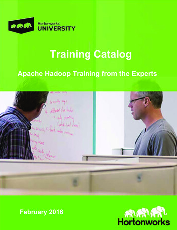 Training Catalog - Hortonworks