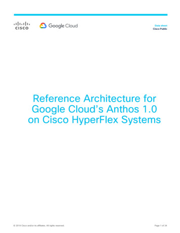 Reference Architecture For Google Cloud S Anthos 1.0 On .