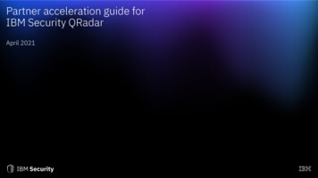 Partner Acceleration Guide For IBM Security QRadar