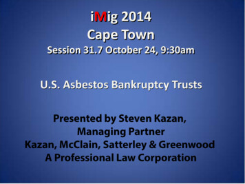 IMig 2014 Cape Town - Mesothelioma, Asbestos Law Firm