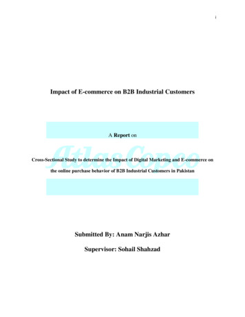 Impact Of E-Commerce On B2B Industrial Customers In 