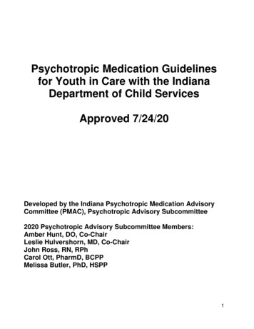 Psychotropic Medication Guidelines For Youth In Care With .