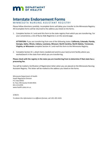 Interstate Endorsement Forms