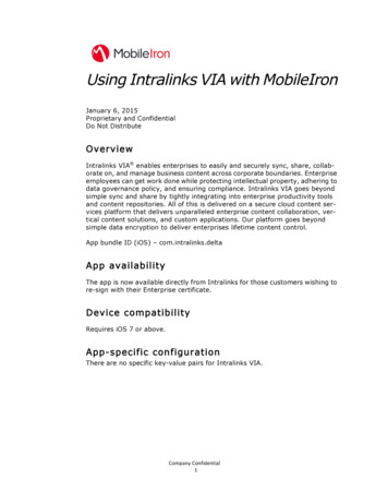 Using Intralinks VIA With MobileIron